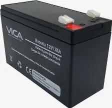 Bateria Para Ups Vica 12v / 7ah Plomo ácido, 12 V, 7 Ah, Negro
